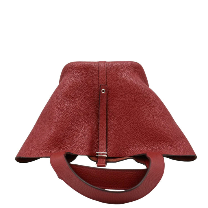 Top quality Hermes Picotin Lock 22 Taurillon Clemence Leather Hobo Bag Red