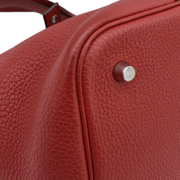 Top quality Hermes Picotin Lock 22 Taurillon Clemence Leather Hobo Bag Red
