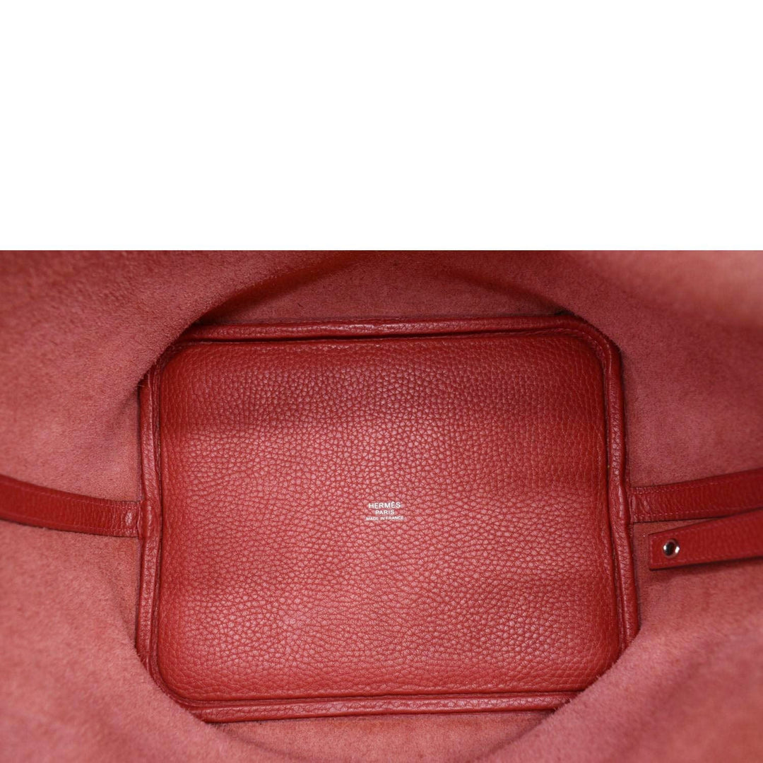 Top quality Hermes Picotin Lock 22 Taurillon Clemence Leather Hobo Bag Red