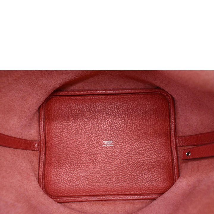 Top quality Hermes Picotin Lock 22 Taurillon Clemence Leather Hobo Bag Red