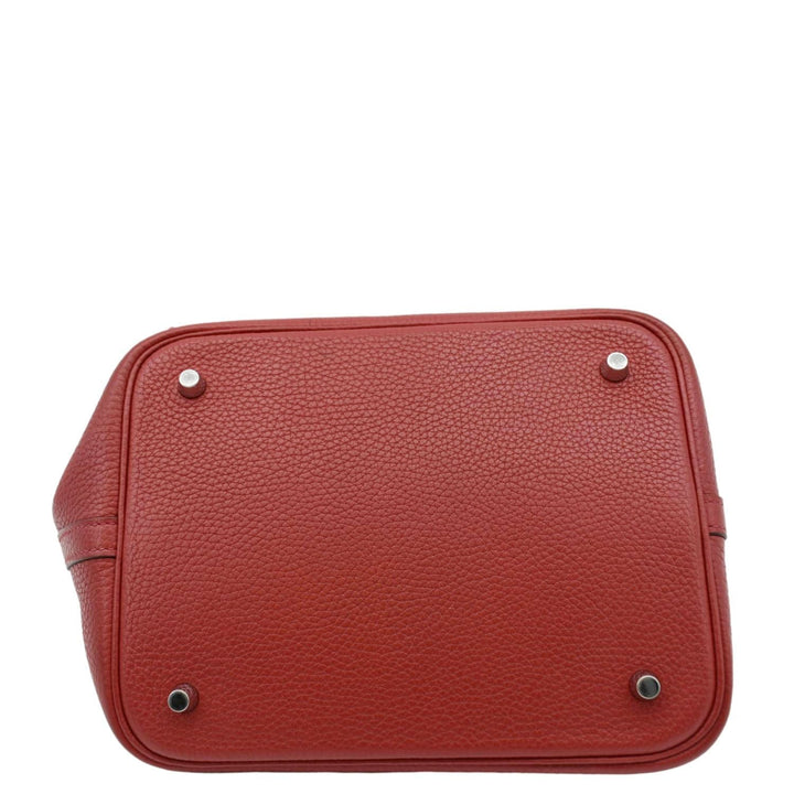 Top quality Hermes Picotin Lock 22 Taurillon Clemence Leather Hobo Bag Red