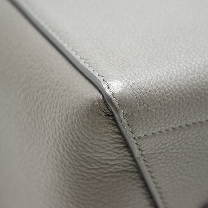 Top Quality Celine SANGLE BUCKET BAG DARK GREY WITH BLACK STITCHING