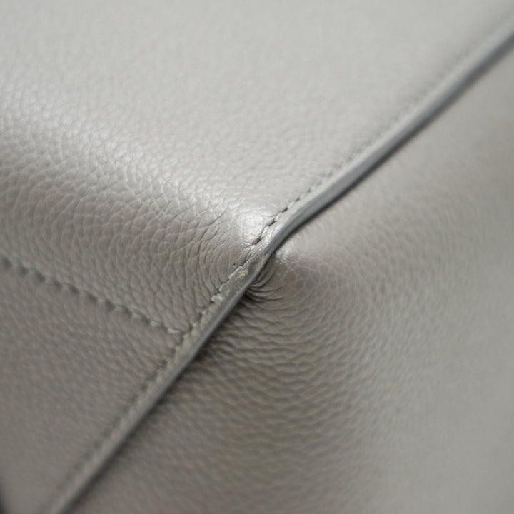 Top Quality Celine SANGLE BUCKET BAG DARK GREY WITH BLACK STITCHING