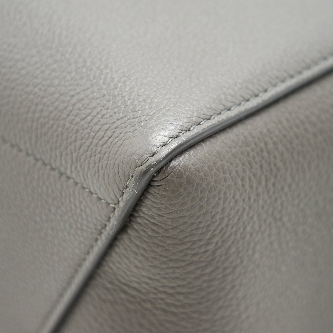 Celine SANGLE BUCKET BAG DARK GREY WITH BLACK STITCHING