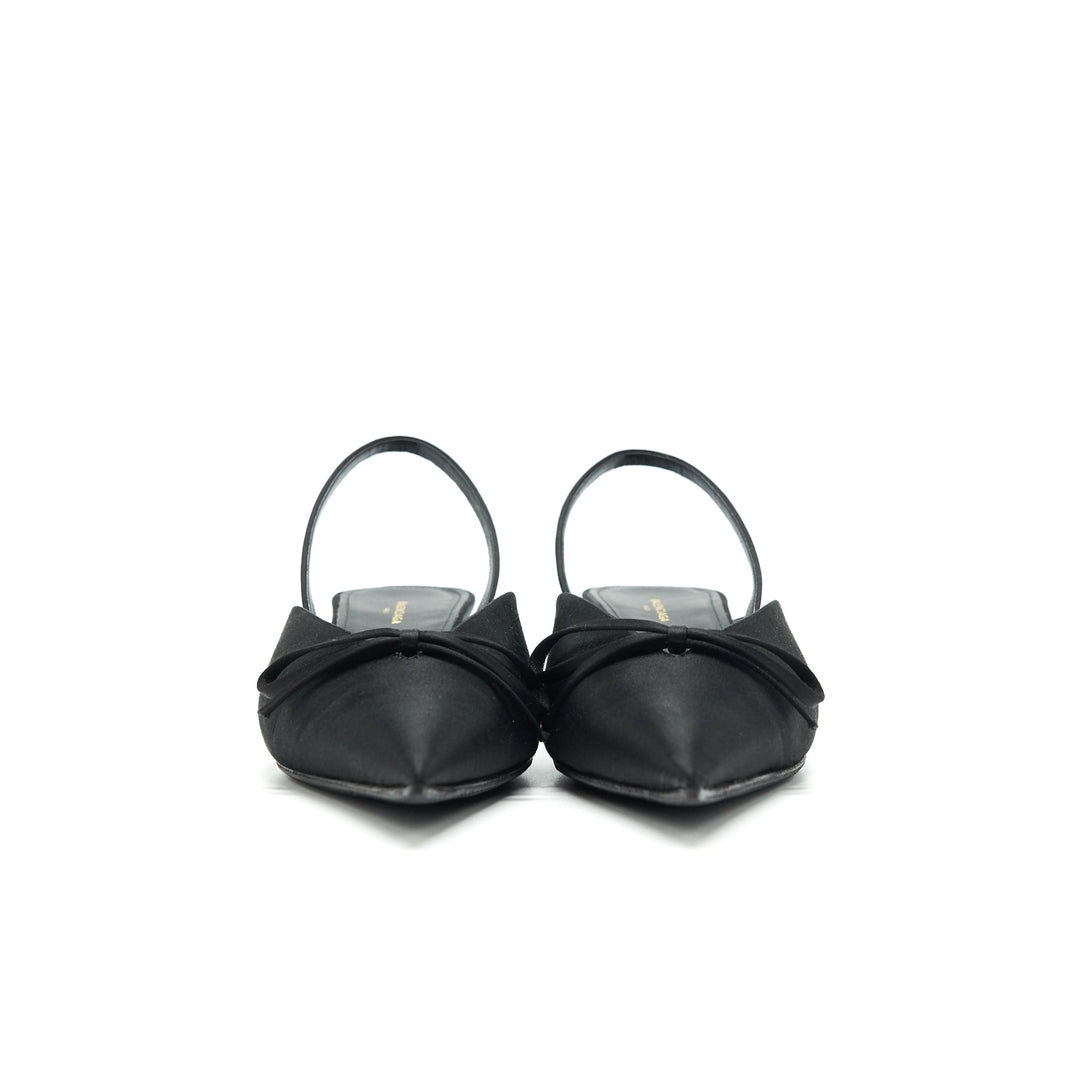 Top Quality Balenciaga BOW KNIFE SLINGBACK BLACK Size37
