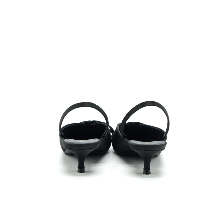Top Quality Balenciaga BOW KNIFE SLINGBACK BLACK Size37