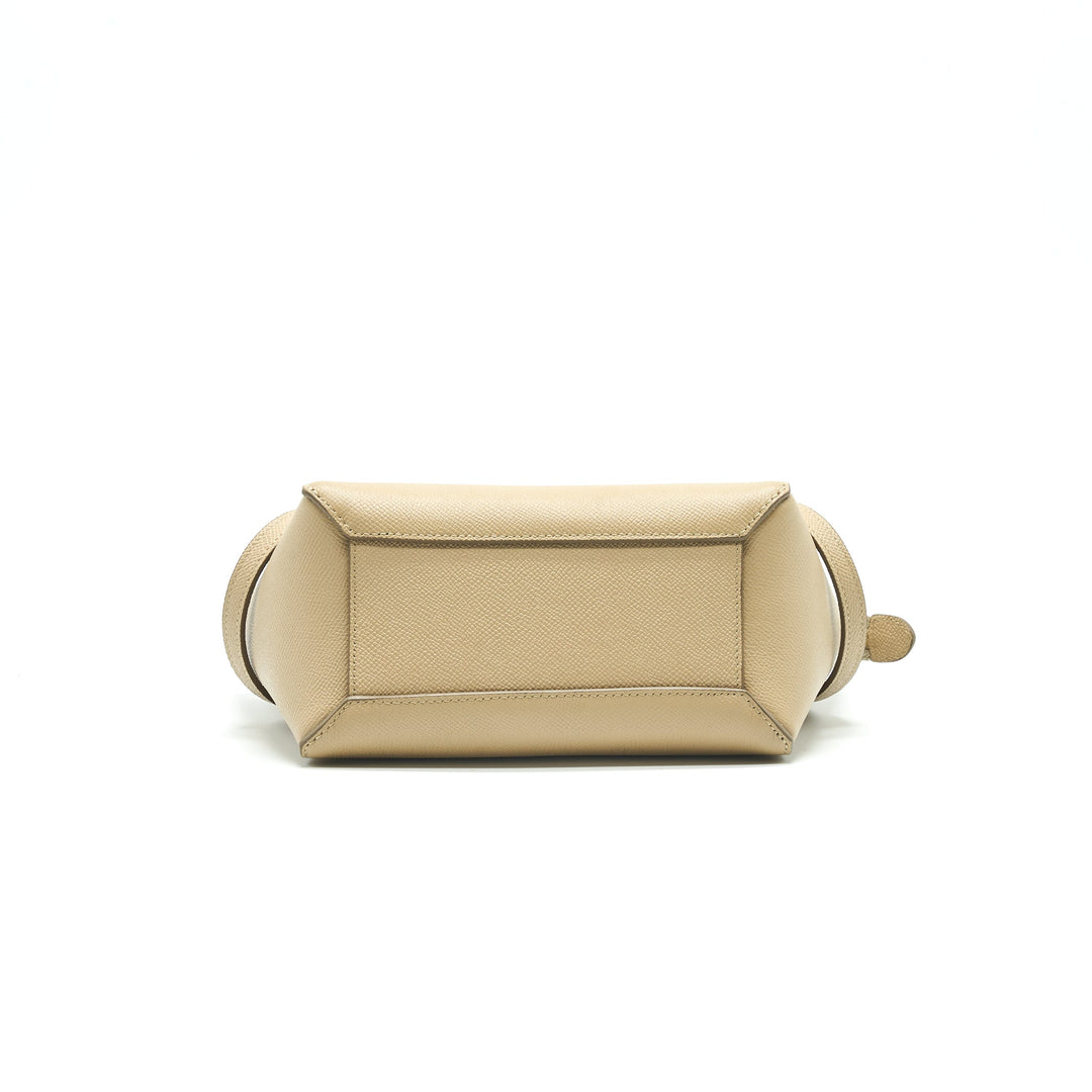 Celine Nano Belt Trained Calfskin Taupe