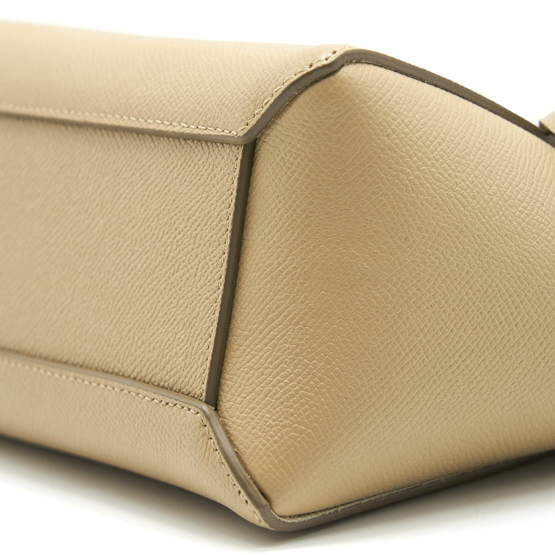 Celine Nano Belt Trained Calfskin Taupe