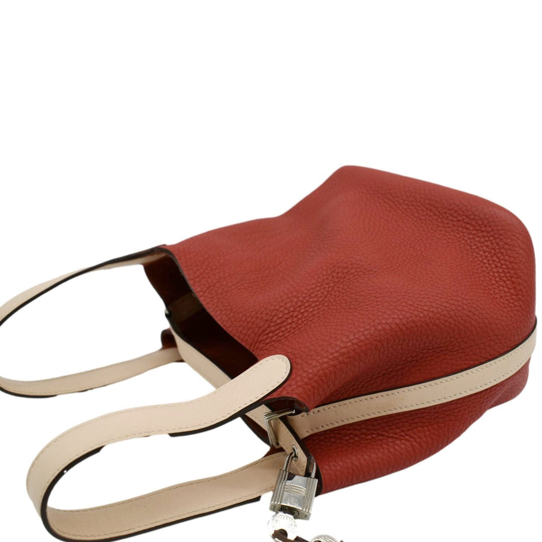 Top quality Hermes Picotin Lock 18 Taurillon Clemence Leather Hobo Bag Red