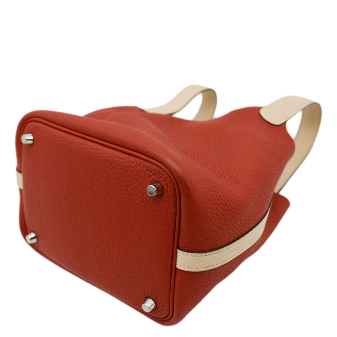 Top quality Hermes Picotin Lock 18 Taurillon Clemence Leather Hobo Bag Red