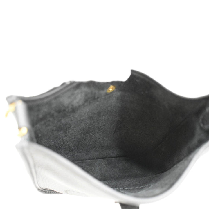 Top quality Hermes Evelyne TPM Clemence Leather Crossbody Bag Black