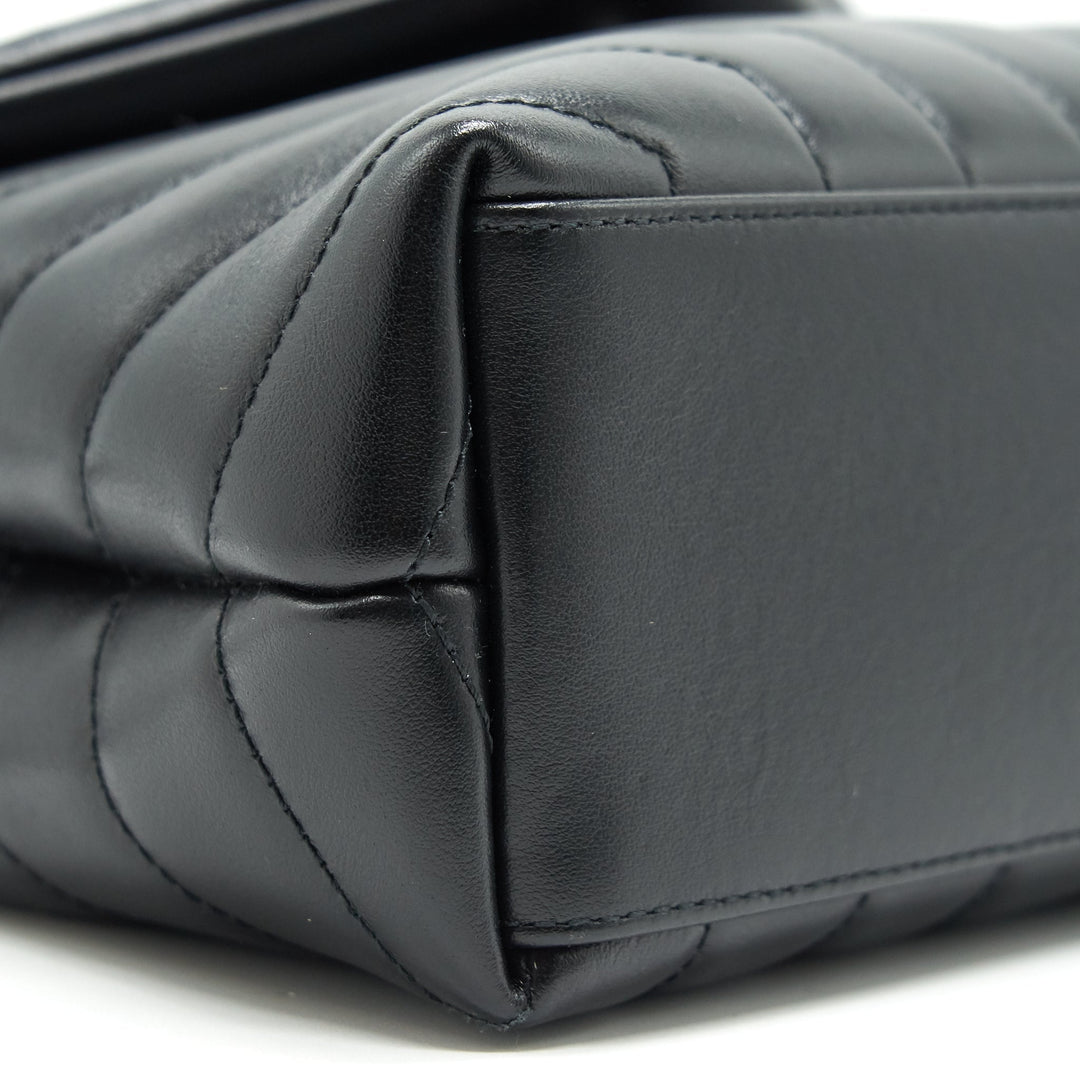 Saint Laurent Small Loulou Bag Black SHW