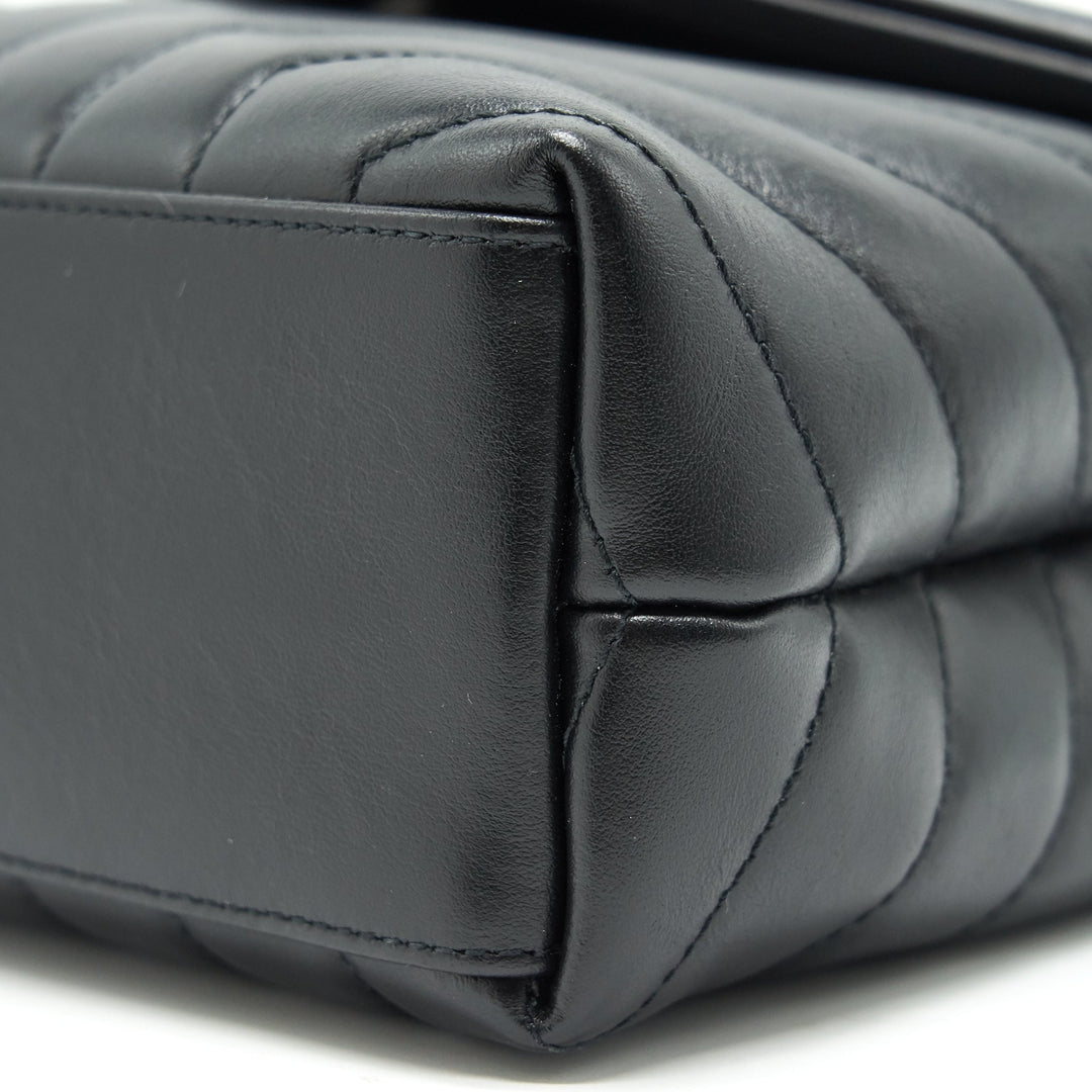 Saint Laurent Small Loulou Bag Black SHW