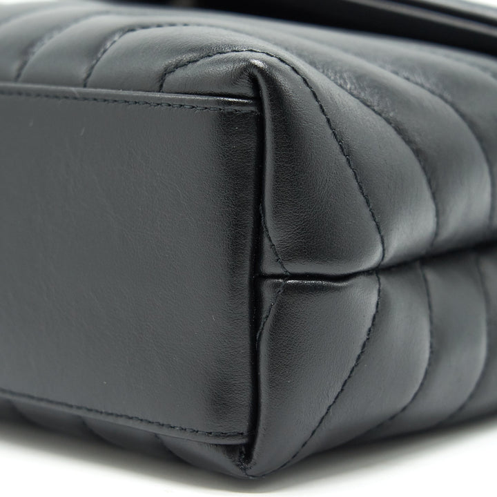 Saint Laurent Small Loulou Bag Black SHW