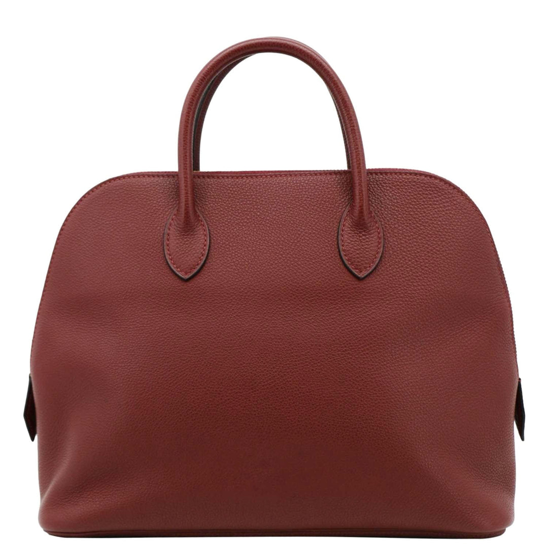 Top quality Hermes Bolide 30 Vintage Taurillon Leather Satchel Bag Maroon