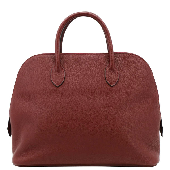 Top quality Hermes Bolide 30 Vintage Taurillon Leather Satchel Bag Maroon
