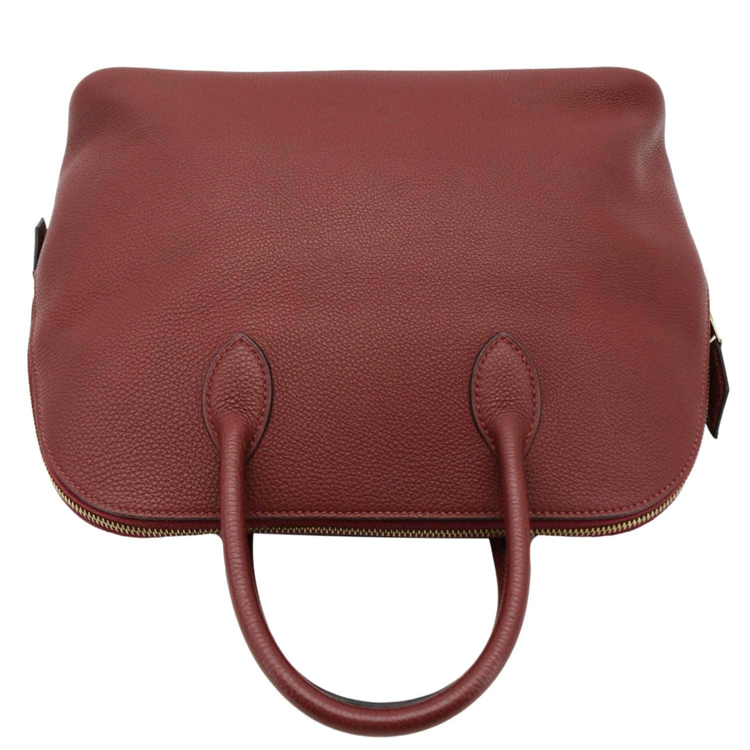 Top quality Hermes Bolide 30 Vintage Taurillon Leather Satchel Bag Maroon