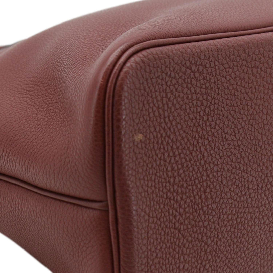 Top quality Hermes Bolide 30 Vintage Taurillon Leather Satchel Bag Maroon