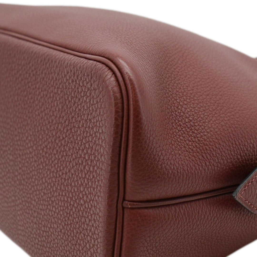 Top quality Hermes Bolide 30 Vintage Taurillon Leather Satchel Bag Maroon