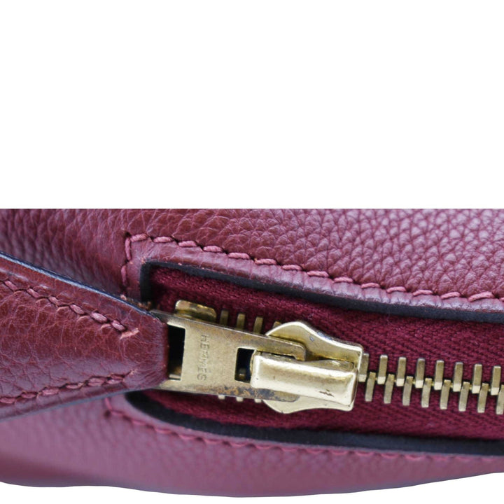 Top quality Hermes Bolide 30 Vintage Taurillon Leather Satchel Bag Maroon