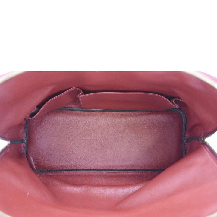 Top quality Hermes Bolide 30 Vintage Taurillon Leather Satchel Bag Maroon