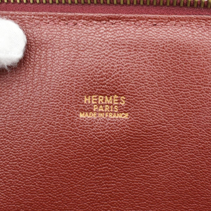 Top quality Hermes Bolide 30 Vintage Taurillon Leather Satchel Bag Maroon