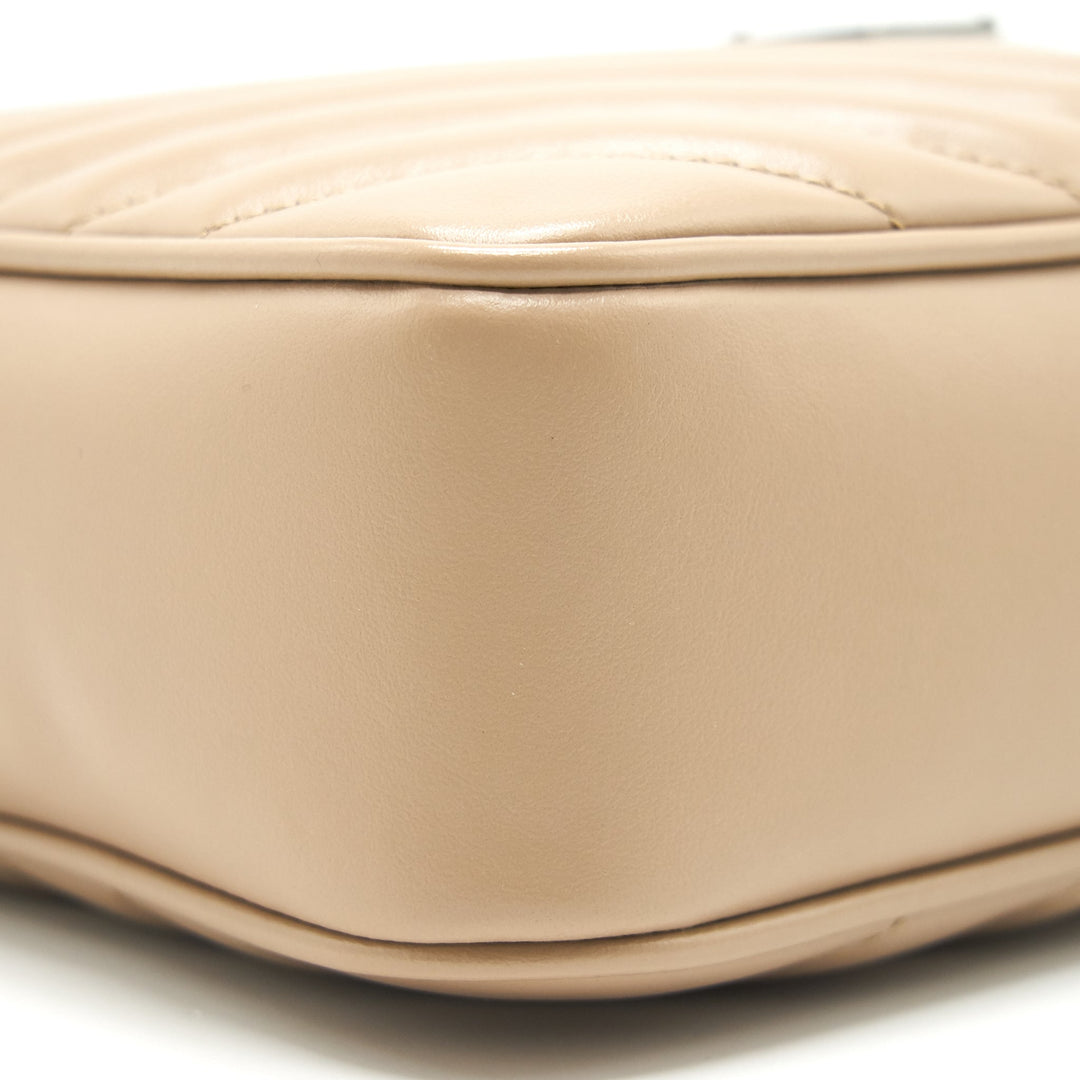 SAINT LAURENT Lou Camera Leather Crossbody Bag Beige