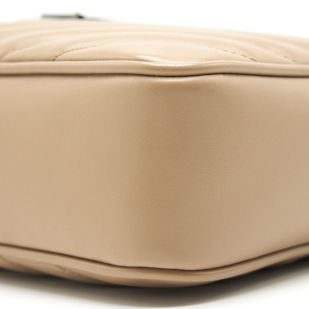 SAINT LAURENT Lou Camera Leather Crossbody Bag Beige