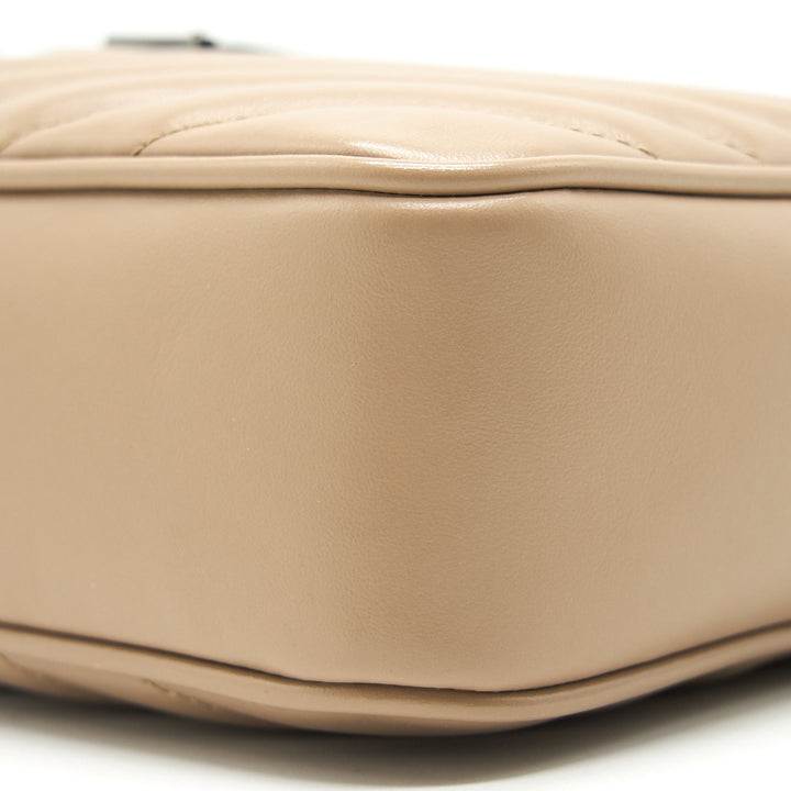 SAINT LAURENT Lou Camera Leather Crossbody Bag Beige