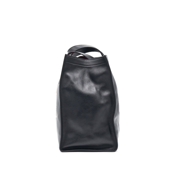 Top Quality Balenciaga Kitten Print Leather Tote Bag