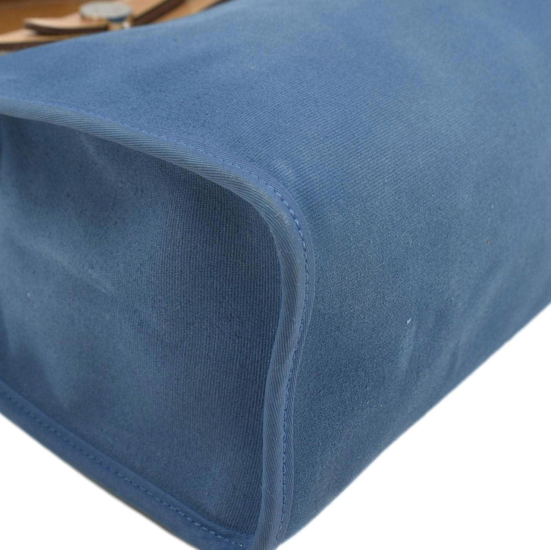 Top quality Hermes Herbag Zip Retourne 31 Canvas Tote Shoulder Bag Blue