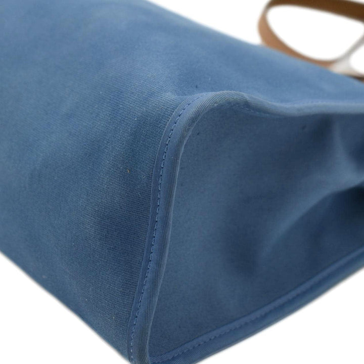 Top quality Hermes Herbag Zip Retourne 31 Canvas Tote Shoulder Bag Blue