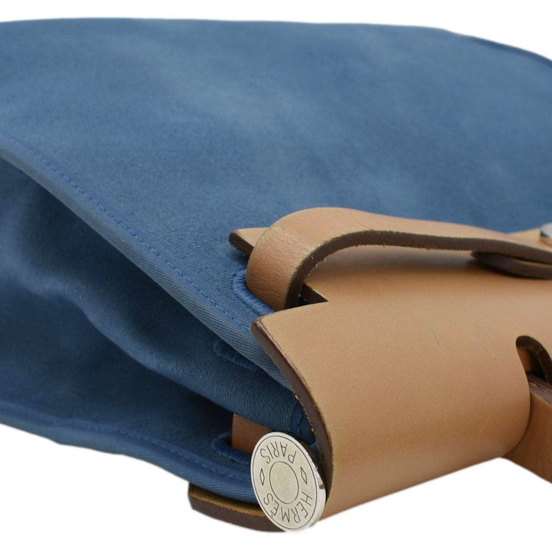 Top quality Hermes Herbag Zip Retourne 31 Canvas Tote Shoulder Bag Blue