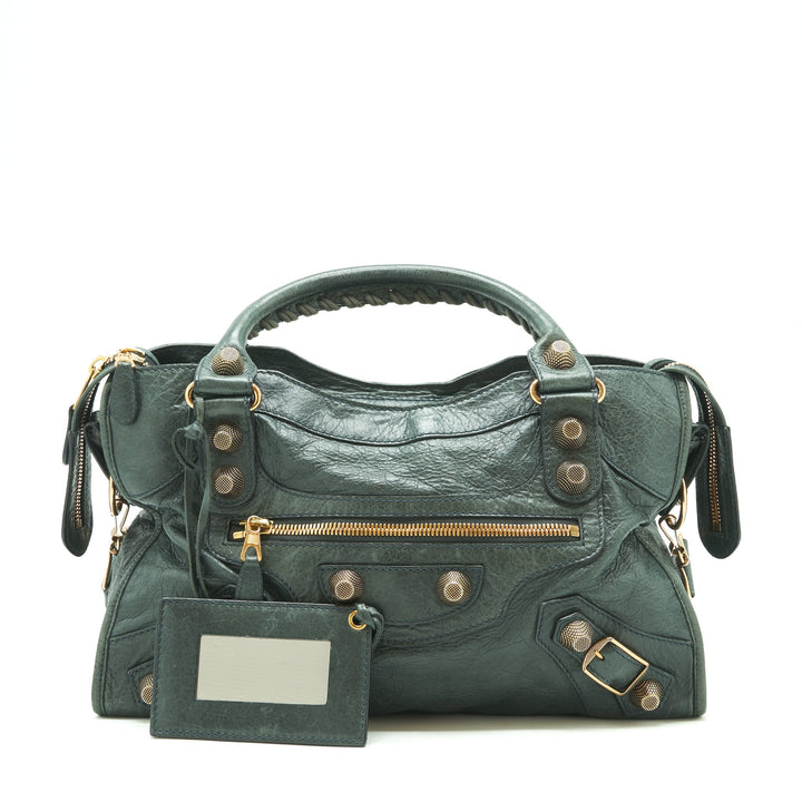 Top Quality Balenciaga Tote Bag Dark Grey with Giant stud hardware