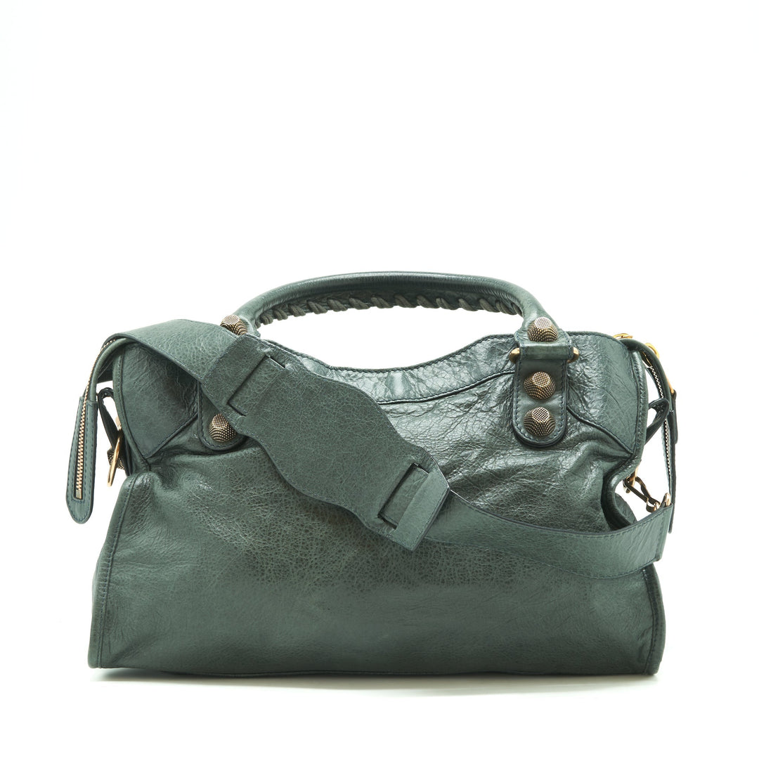 Top Quality Balenciaga Tote Bag Dark Grey with Giant stud hardware
