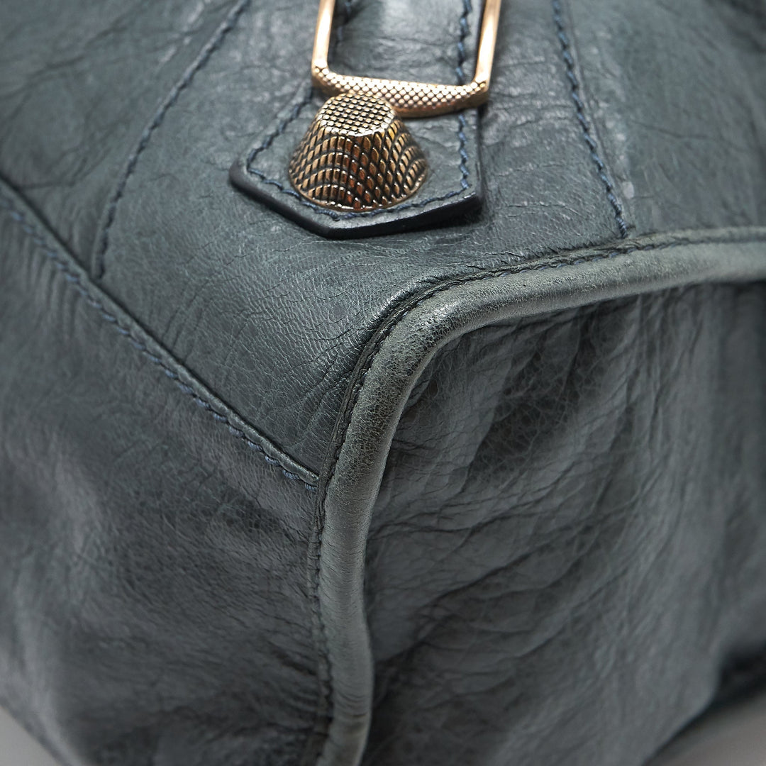 Top Quality Balenciaga Tote Bag Dark Grey with Giant stud hardware