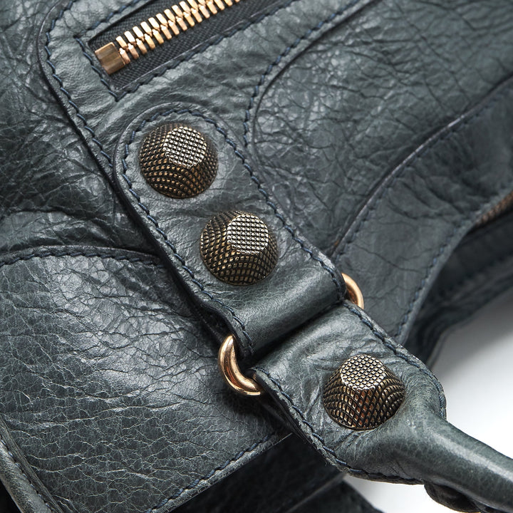 Top Quality Balenciaga Tote Bag Dark Grey with Giant stud hardware