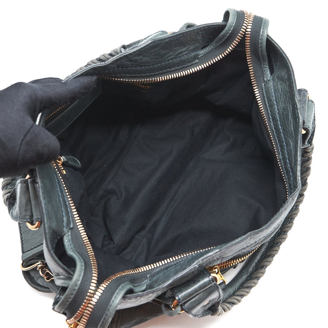 Top Quality Balenciaga Tote Bag Dark Grey with Giant stud hardware