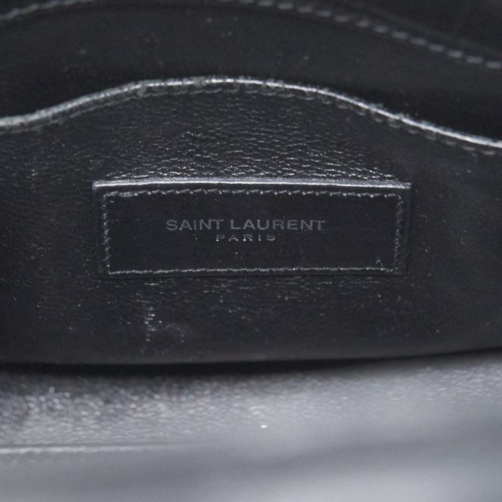 Saint Laurent/YSL Sac de Jour nano Croc Embossed Black SHW