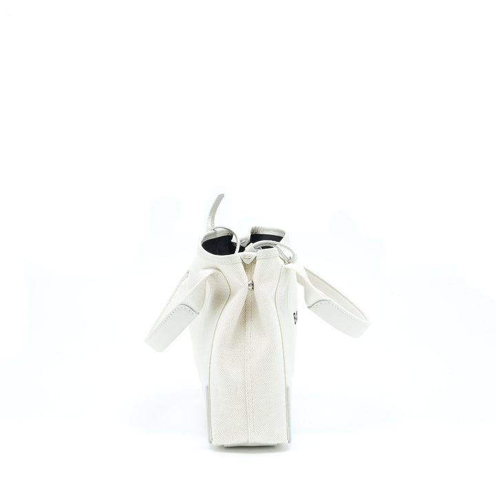 Top Quality Balenciaga Cabas Fabric/Leather Off white SHW