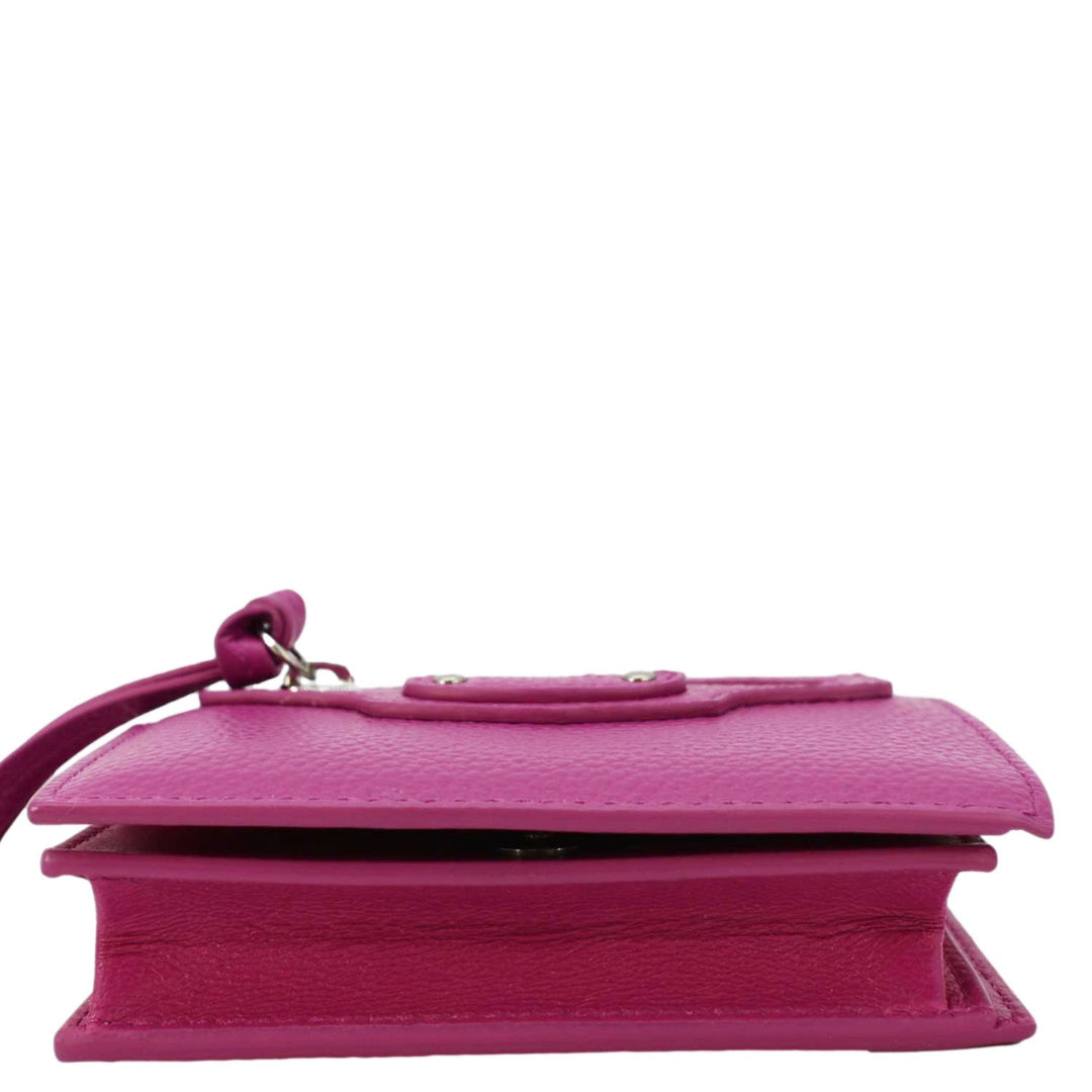 Top Quality Balenciaga Neo Classic Mini Leather Wallet Pink