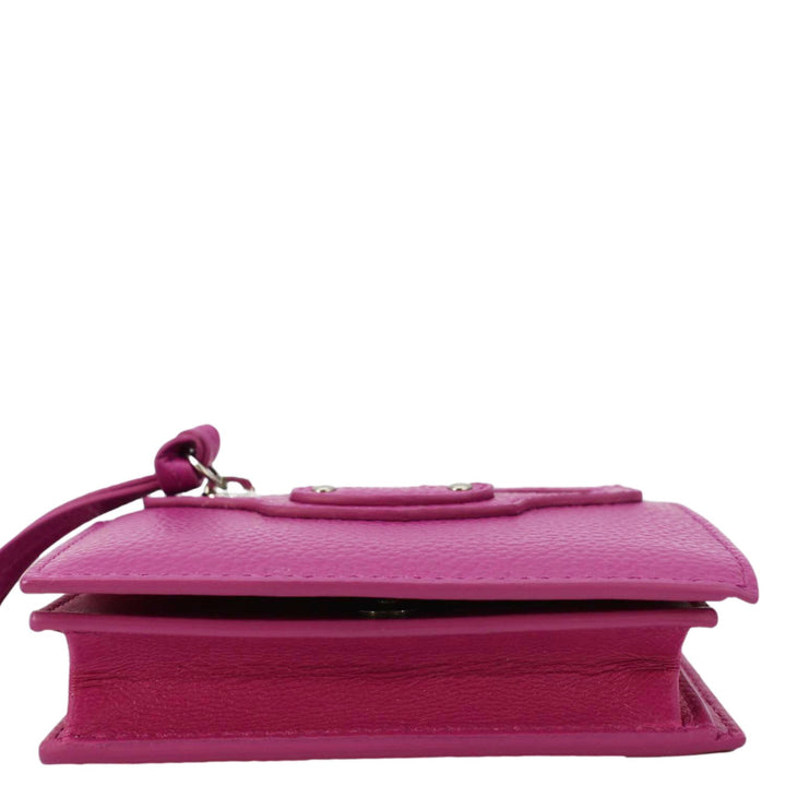 Top Quality Balenciaga Neo Classic Mini Leather Wallet Pink
