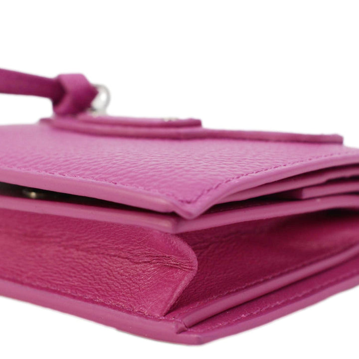 Top Quality Balenciaga Neo Classic Mini Leather Wallet Pink