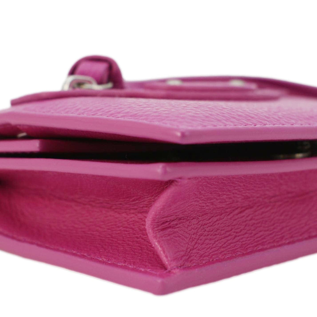 Top Quality Balenciaga Neo Classic Mini Leather Wallet Pink