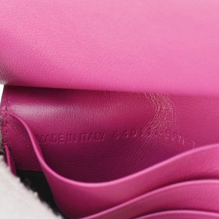 Top Quality Balenciaga Neo Classic Mini Leather Wallet Pink