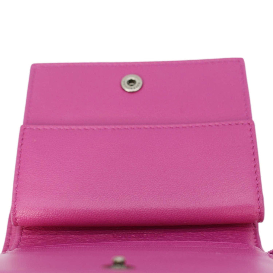 Top Quality Balenciaga Neo Classic Mini Leather Wallet Pink