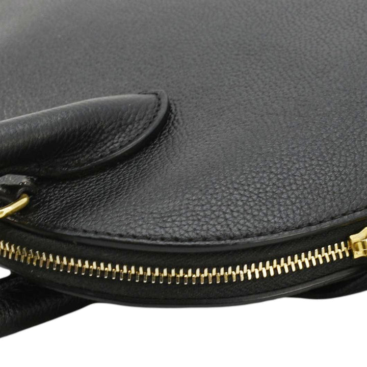 balenciaga Ville Top Handle Grained Leather Crossbody Bag Black