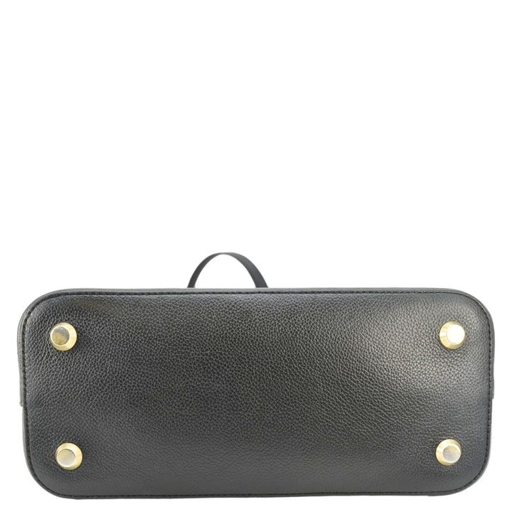 balenciaga Ville Top Handle Grained Leather Crossbody Bag Black