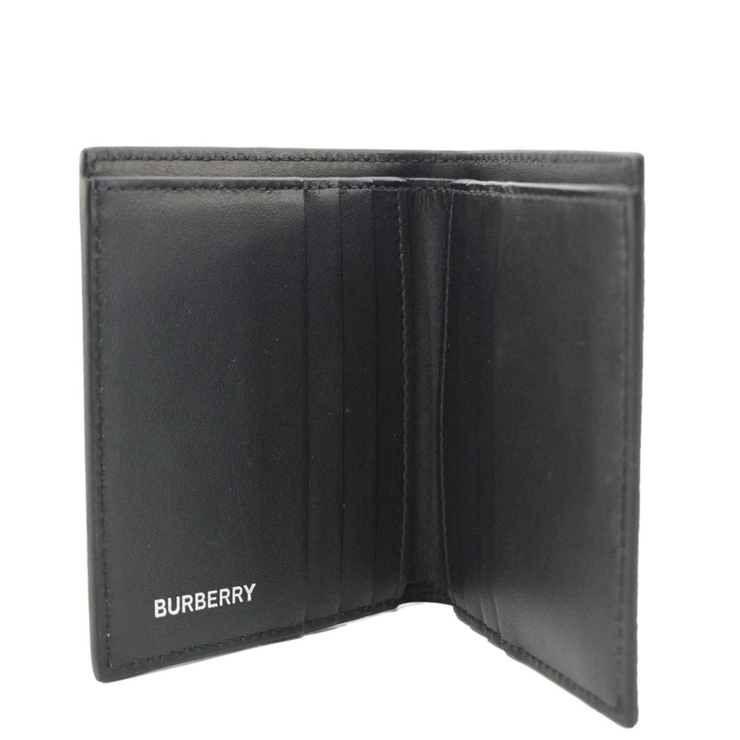 Burberry Check Leather Bifold Wallet Beige