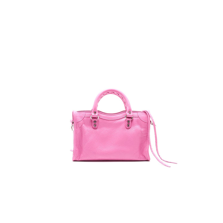 Top Quality Balenciaga Pink Classic Nano City Bag